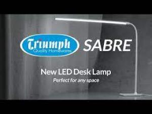 Triumph Sabre LED Table Lamp With USB Charger
